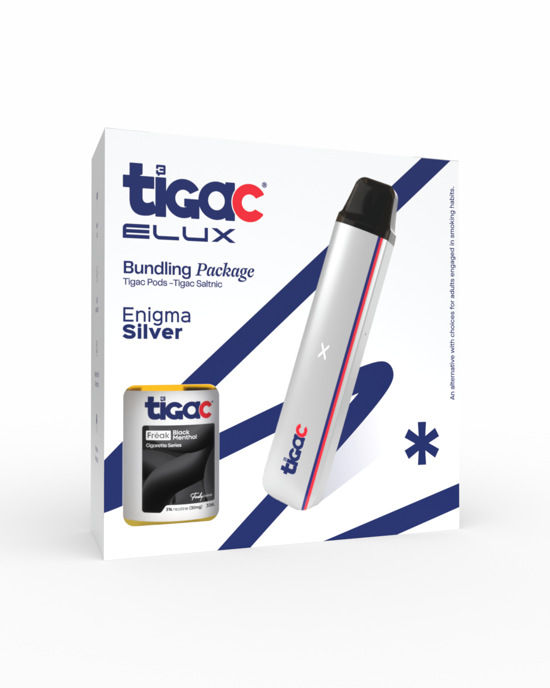 Tigac Elux Pod Open System Pod Bundling Silver 