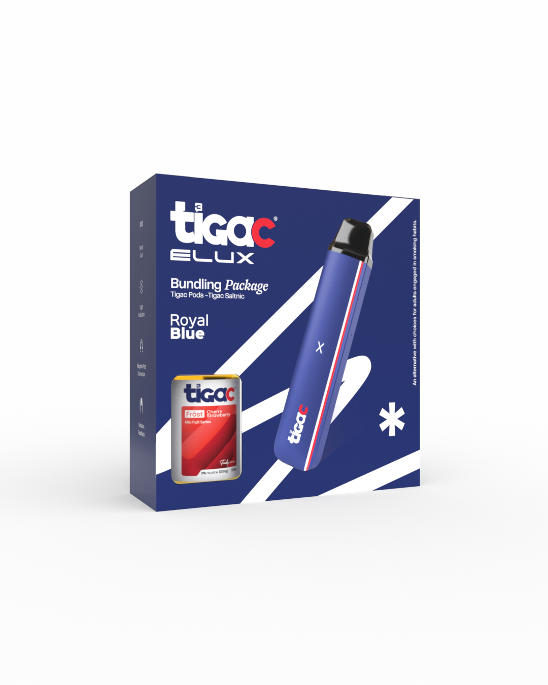 Tigac Elux Pod Open System Pod Bundling Blue
