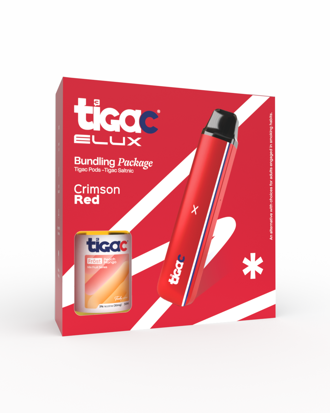 Tigac Elux Pod Open System Pod Bundling Red 