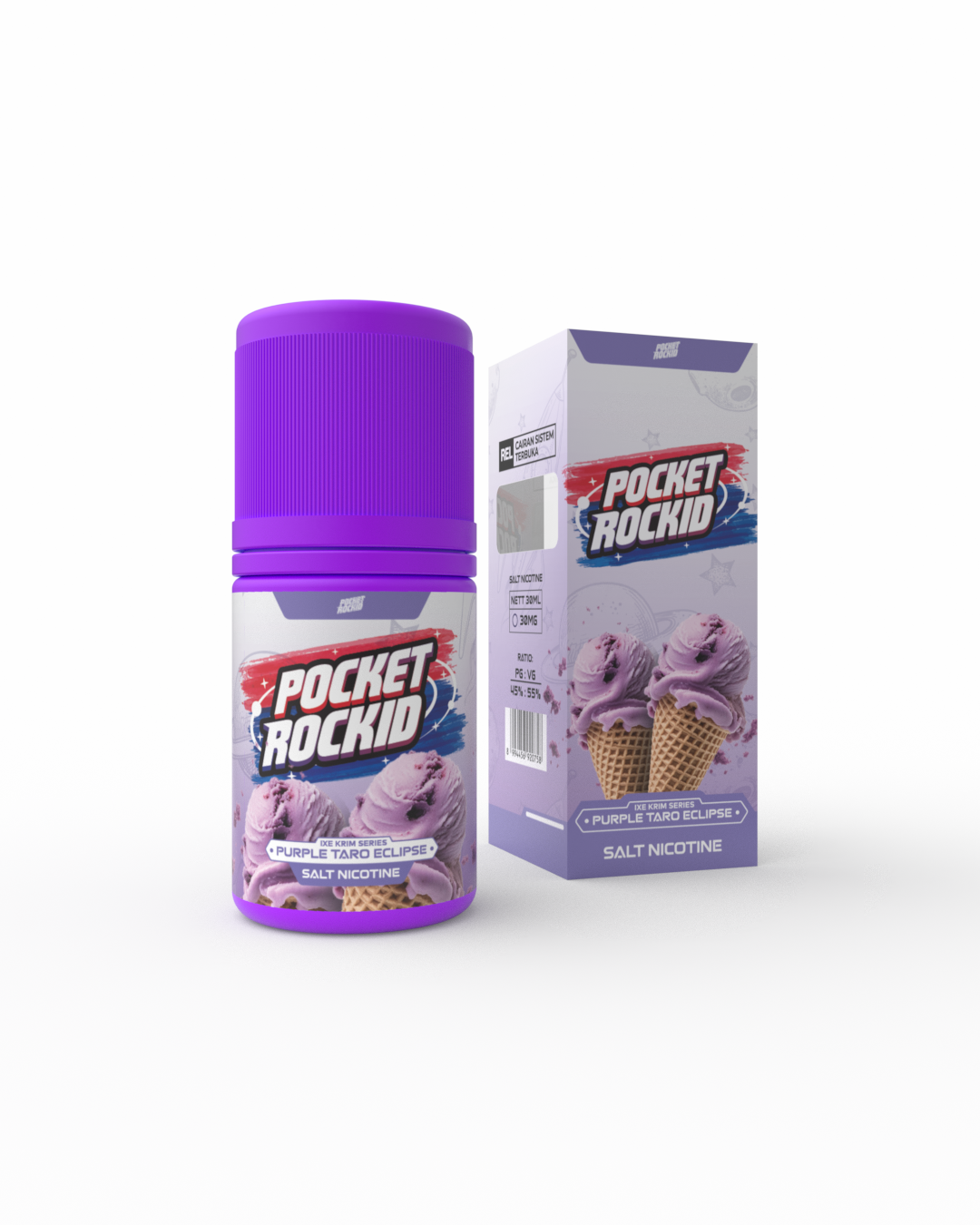Tigac PocketRockid Saltnic Ixe Cream Series 