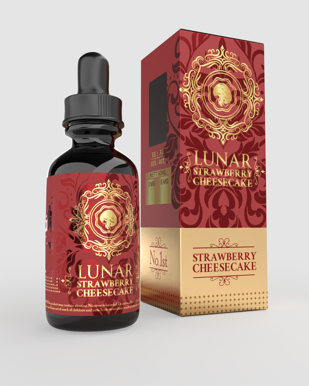Vapezoo Lunar Hexohm by Emkay Freebase Strawberry Cheesecake 