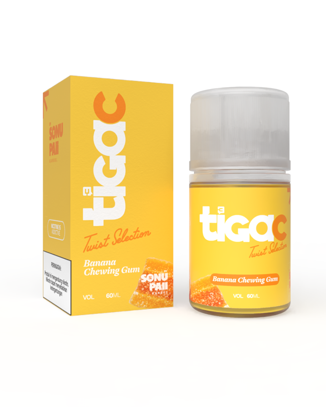 TIGAC Freebase Twist Selection Banana Chewing Gum