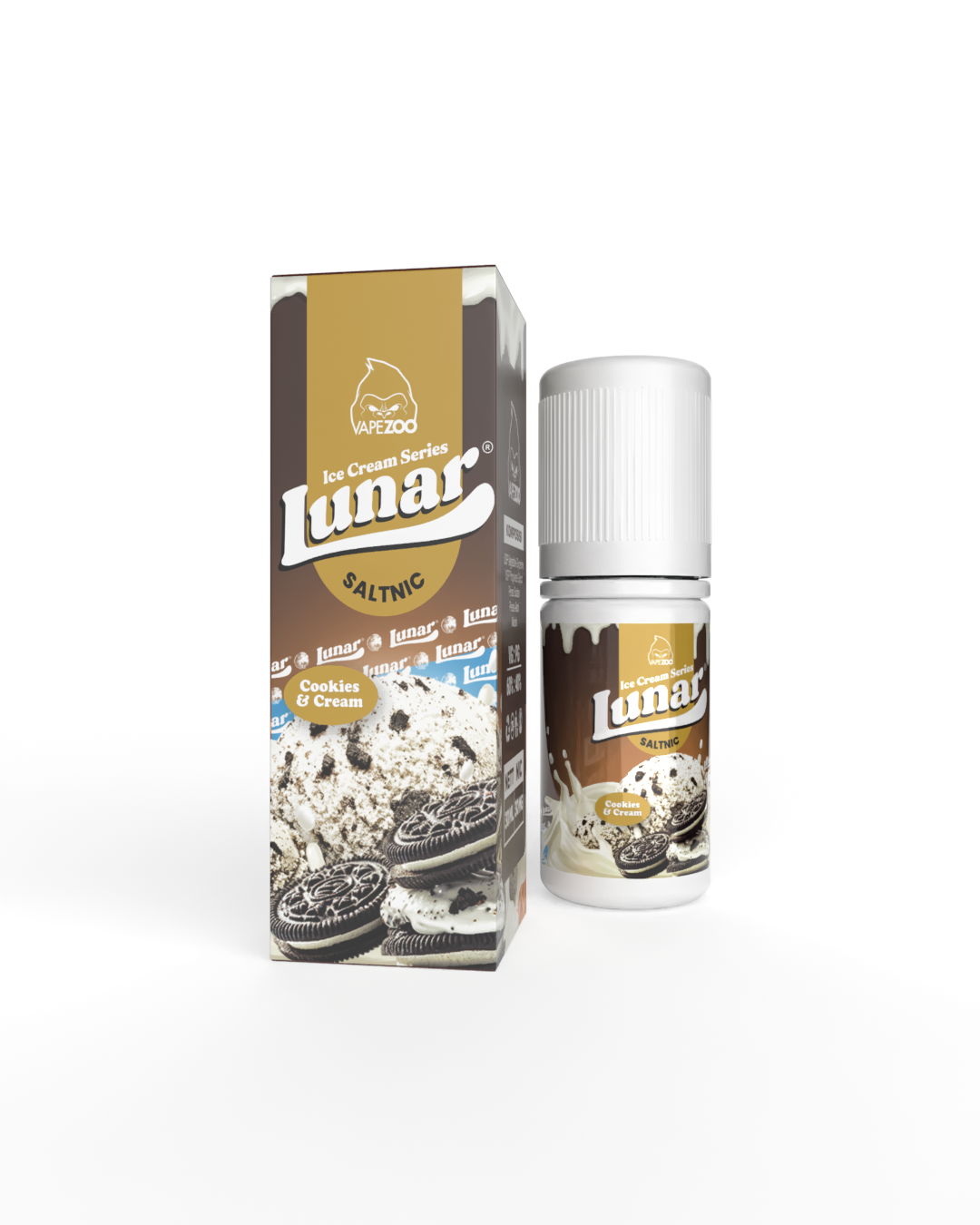  Vapezoo Lunar Saltnic Cookies & Cream Ice Cream