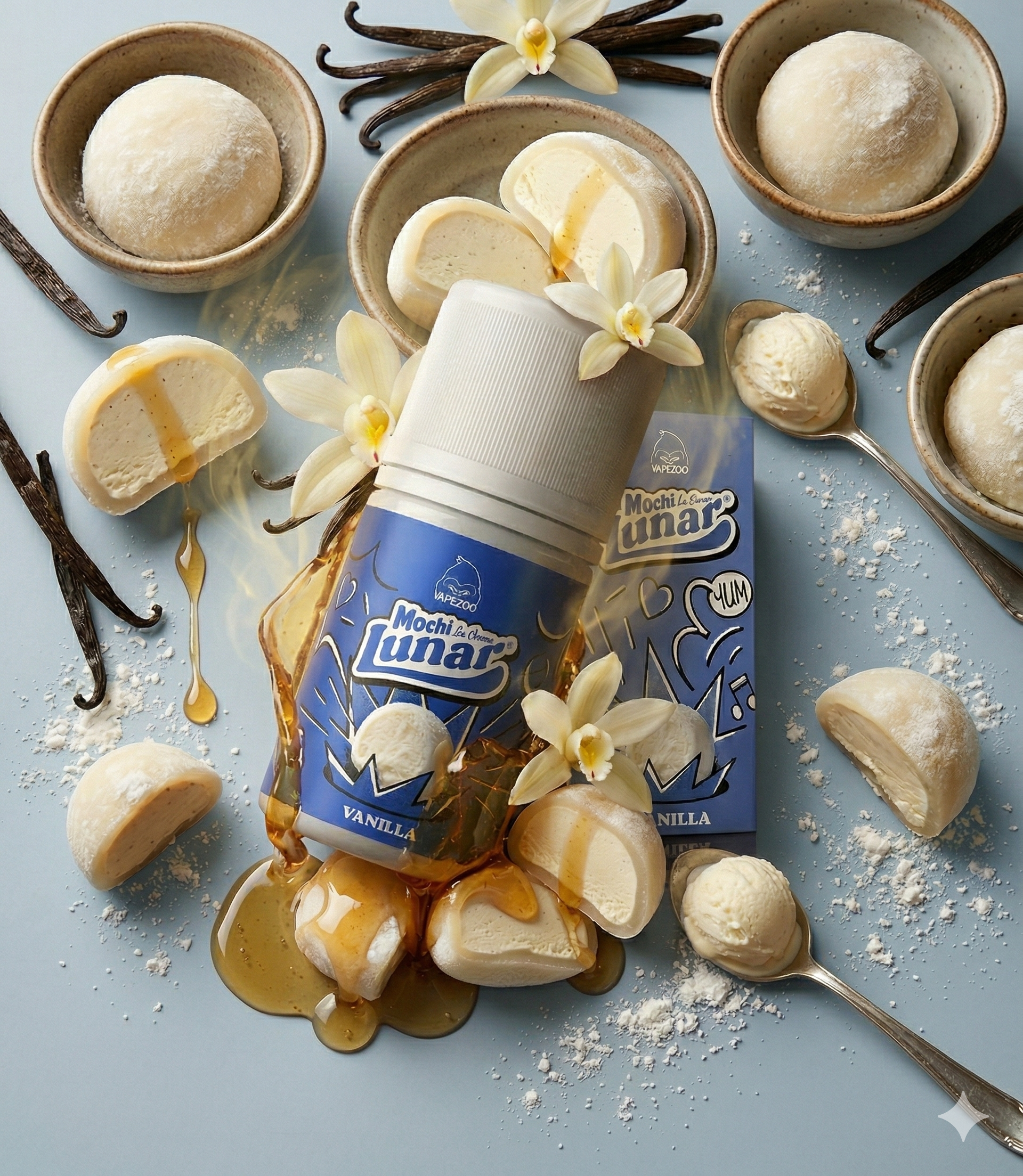 Vapezoo Lunar Freebase Mochi Ice Cream Vanila