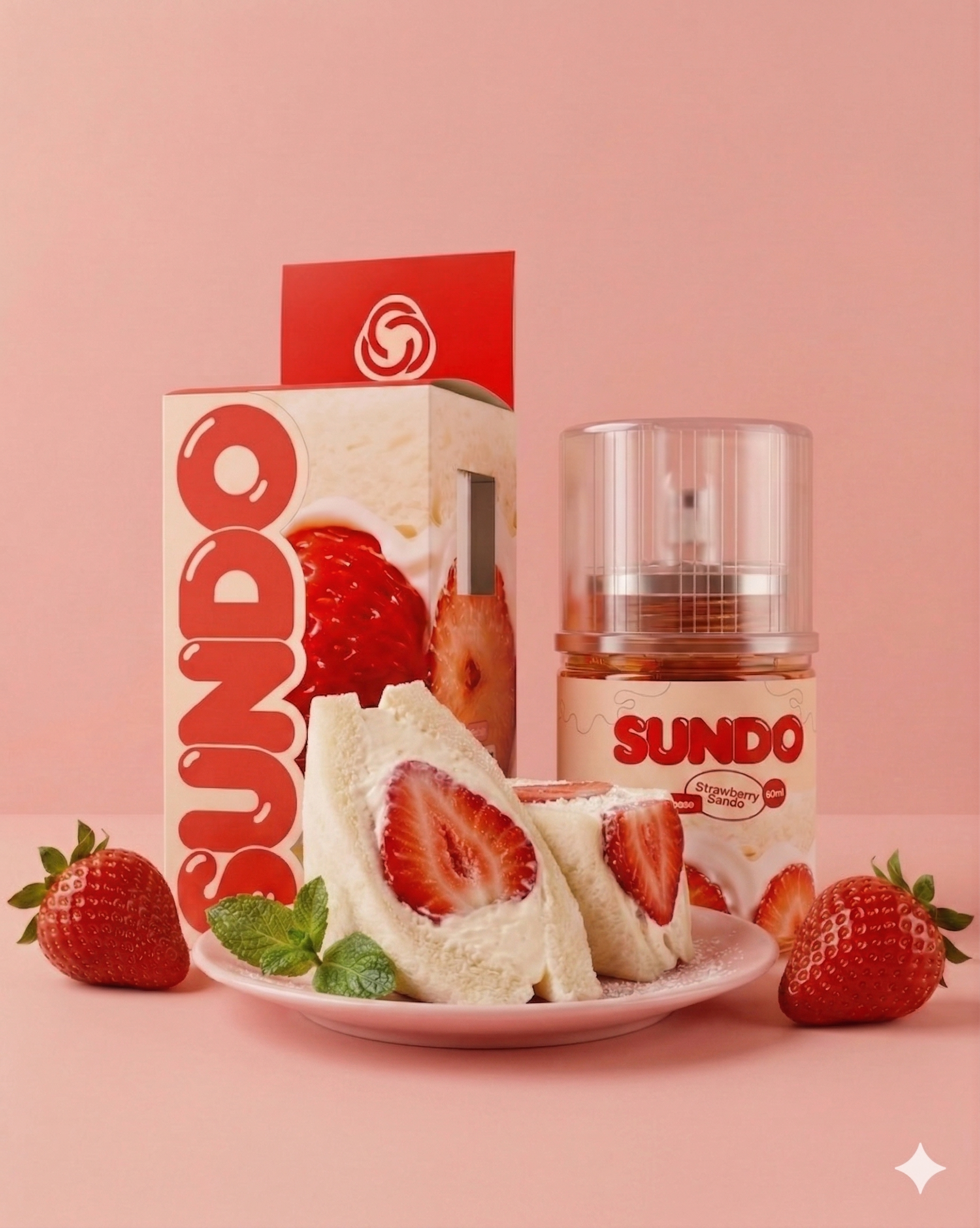 Tigac Sundo Series Freebase Creamy Dessert Strawberry Sando